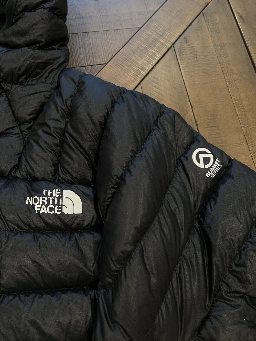 The North Face Summit Series Breithorn Hoodie Black Size M 800 Fill Down Puffer